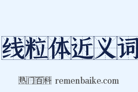 线粒体近义词是什么意思的图片
